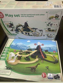 Playtive Дерев'яна дорога парк динозаврів 👉опт 2200гр 000-236 фото