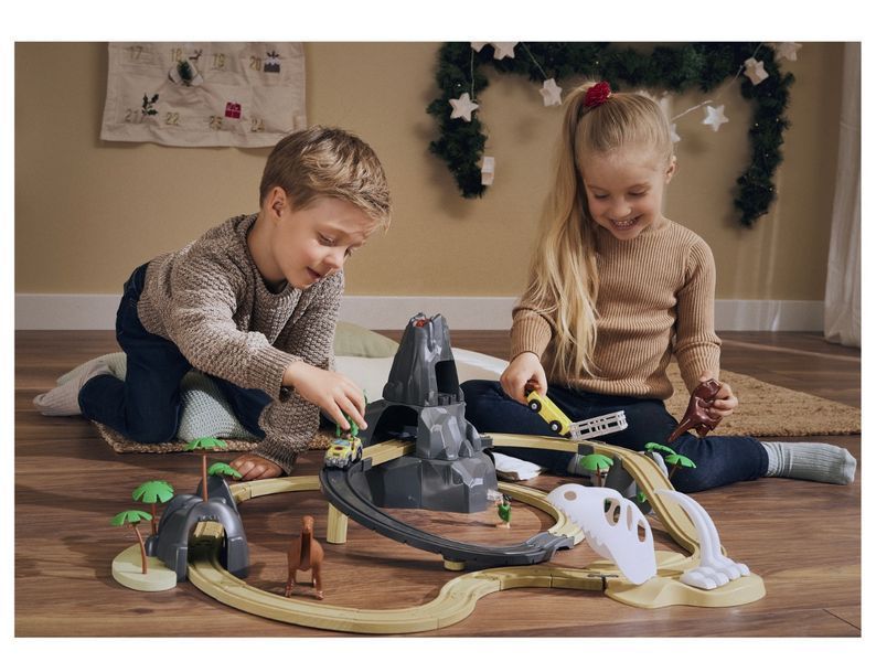 Playtive Дерев'яна дорога парк динозаврів 👉опт 2200гр 000-236 фото