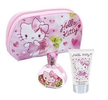 Туалетна вода Hello Kitty 50 мл + косметика + лосьйон для тіла  Туалетна вода Hello Kitty 50 мл + косметика + лосьйон для тіла  фото