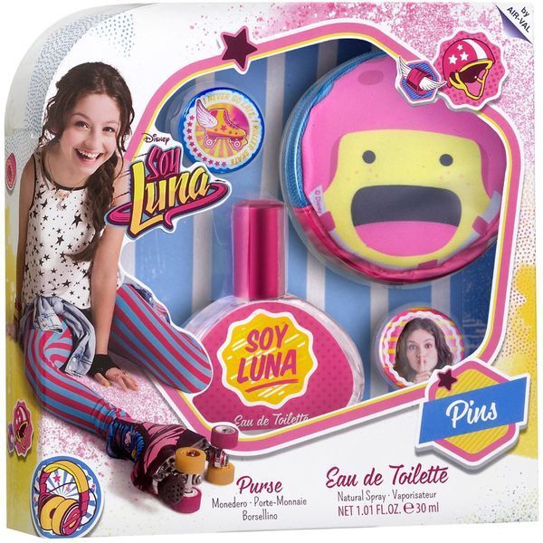 Туалетна вода Air-Val Disney Soy Luna 30 мл + гаманець + 2 значки в упаковці (х 1 шт.) Luna Disney  фото