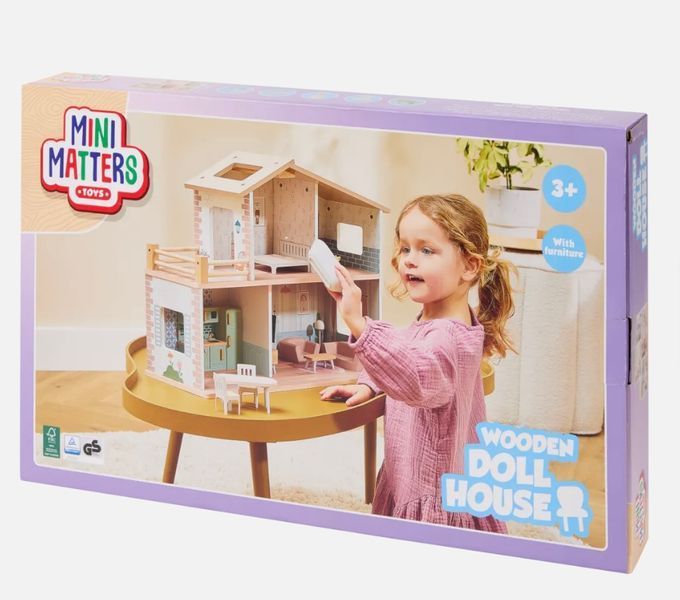 Дерев'яний ляльковий будиночок Mini Matters 52 x 19,5 x 40 см 111-9 фото