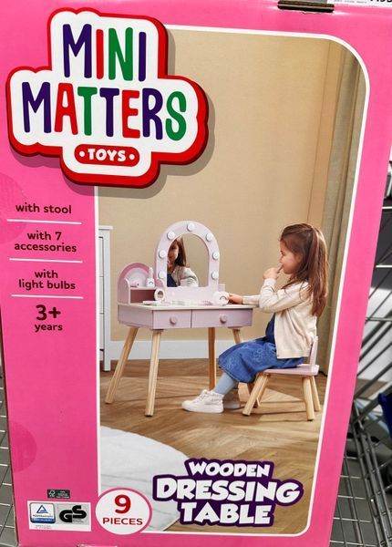 Трюмо дитяче Дерев'яний туалетний столик з табуретом Mini Matters фото